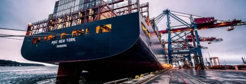 Port decarbonisation hydrogen green ammonia bunkering hub infrastructure at industrial maritime port